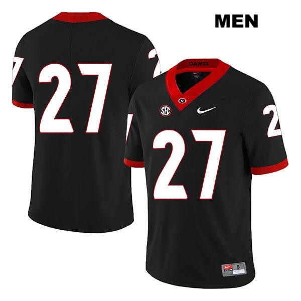 Georgia Bulldogs Men's Eric Stokes #27 NCAA No Name Legend Authentic Black Nike Stitched College Football Jersey BOS2856OC